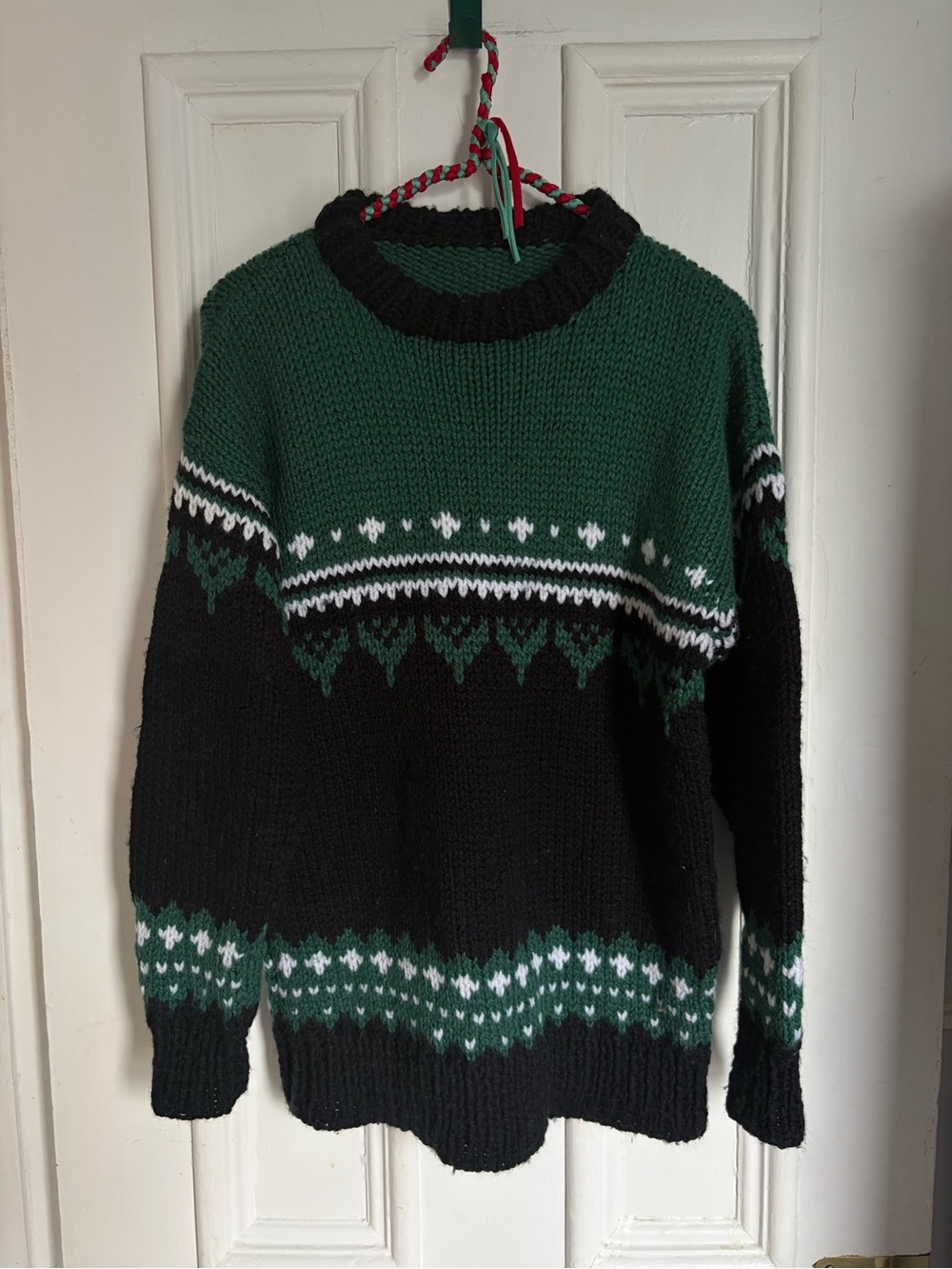 Handmade Vintage Icelandic Style Knit Sweater
